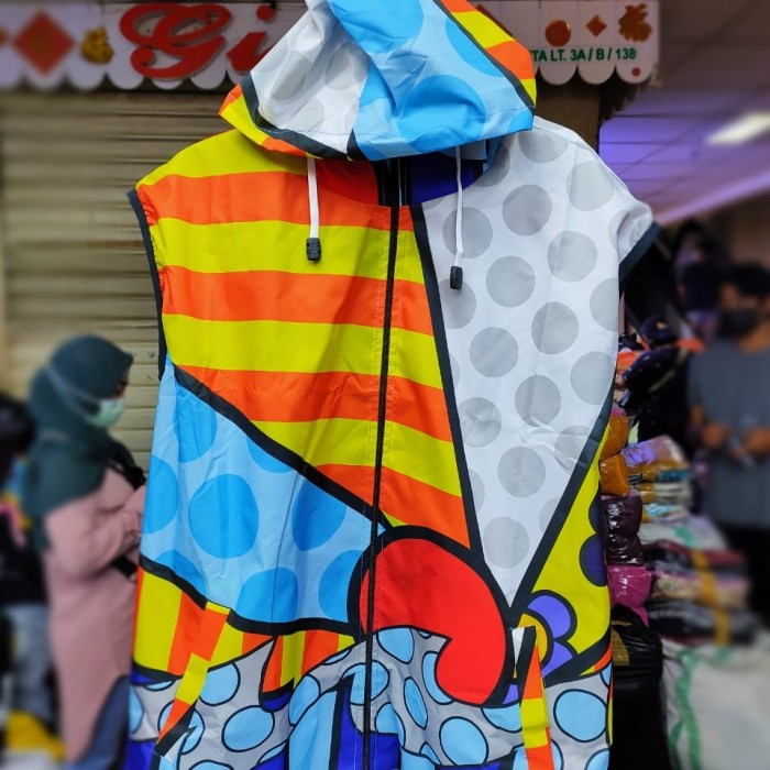 Jaket Wanita jaket rompi parasut wanita - Putih(Q2W9) Jaket Jeans Wanita REAL PICT Jaket Wanita Terb