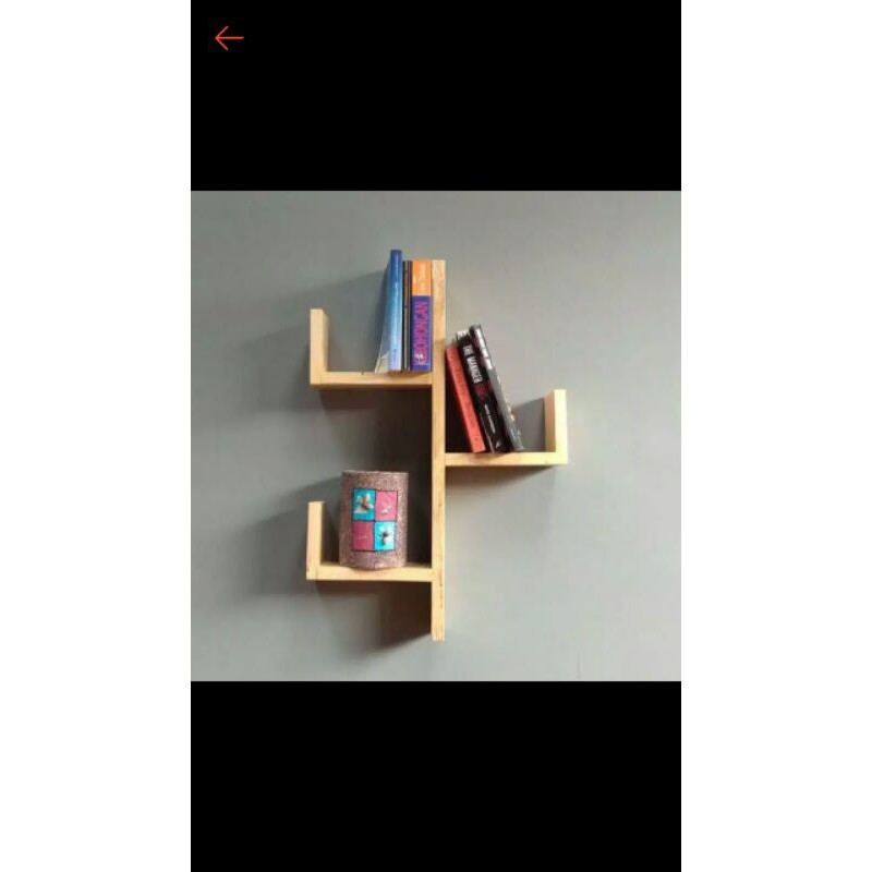 rak dinding buku unik