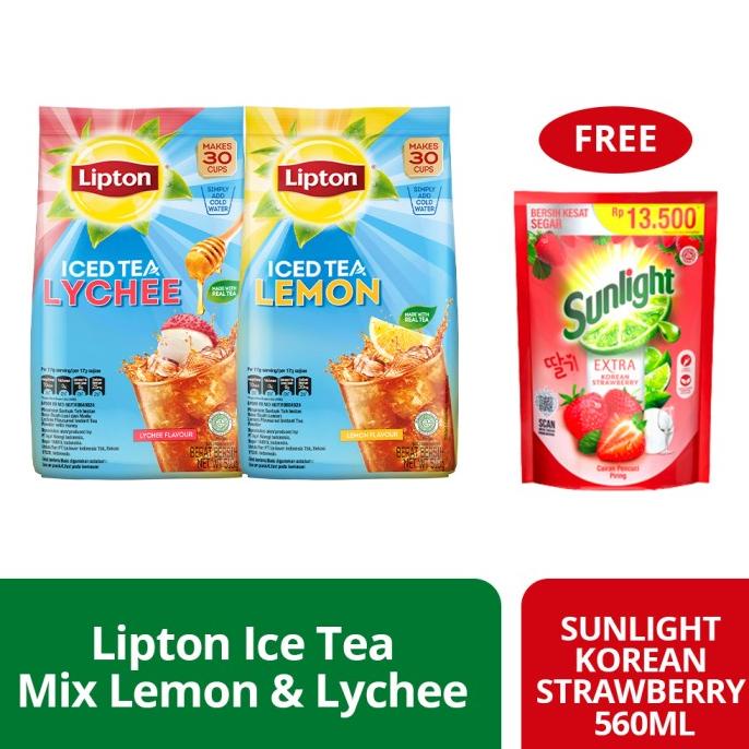 

[COD] Lipton Ice Tea Mix Lemon & Lychee Free Sunlight Strawberry [COD]