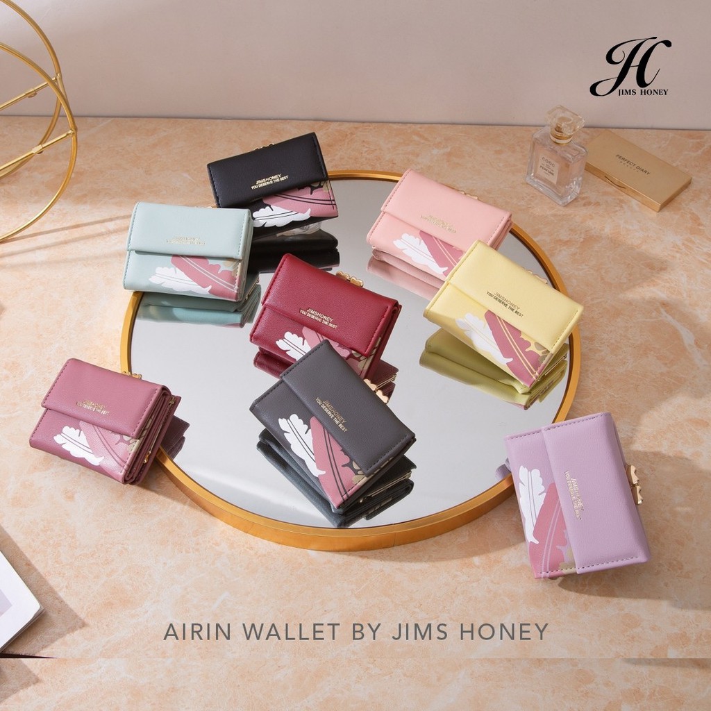 Dompet Jims Honey Wanita Kecil AIRIN Wallet Dompet Lipat Murah Simple Import Original