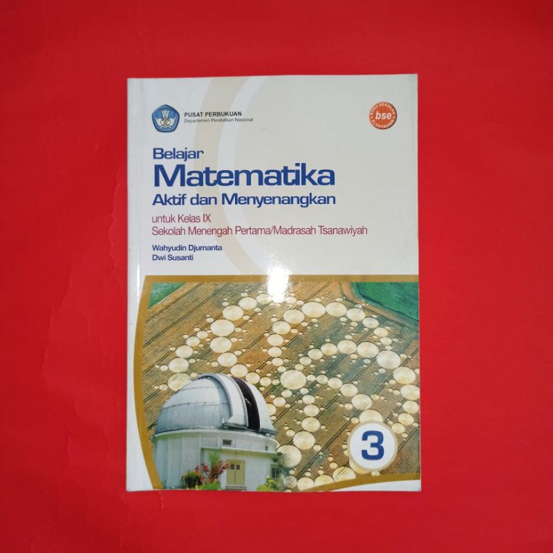 buku pelajaran matematika SMP kelas 3 BSE