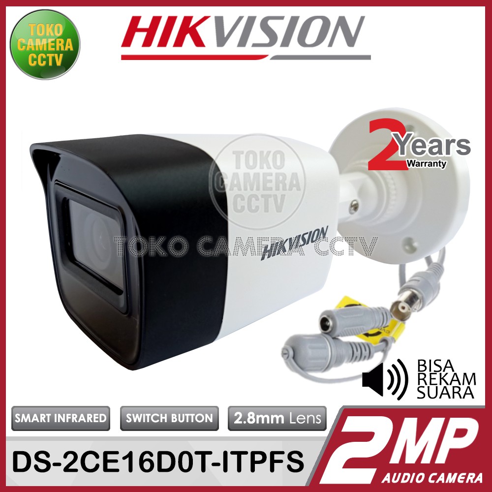 PAKET CCTV HIKVISION 2MP 8 CHANNEL 8 KAMERA AUDIO