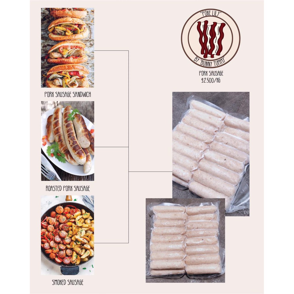 

SOSIS BABI PORK SAUSAGE SMOKE BARBEQUE BERBEKIU BBQ ASIN ENAK DAGING BUMBU BALI NON HALAL FOOD SAOS