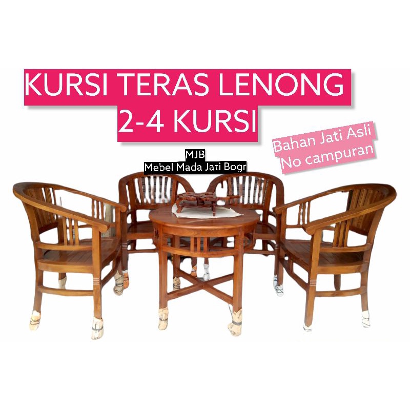 KURSI SET LENONG JATI ( 2-4 KURSI)