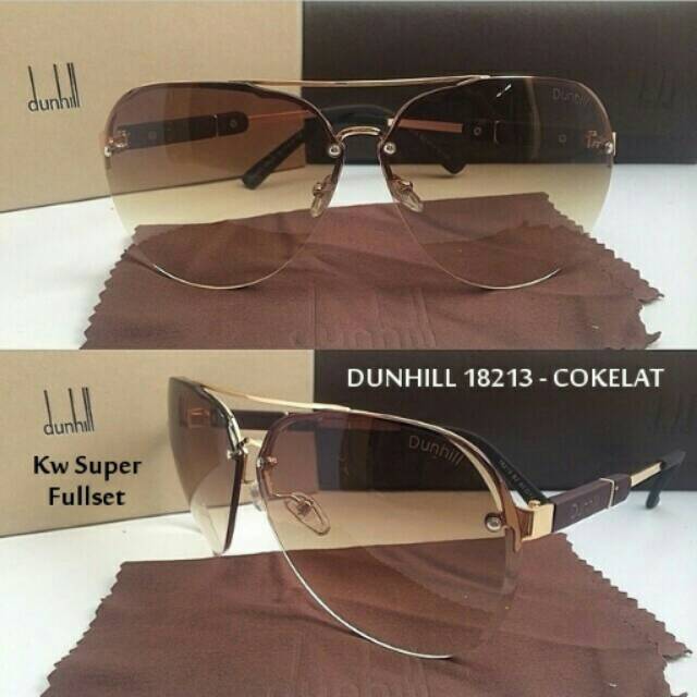 Jual Kacamata Pria Wanita Hitam Coklat Dunhill Super Full Set Box Shopee Indonesia