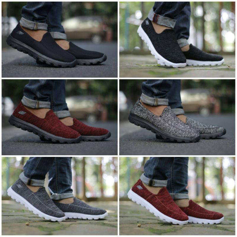 Skechers / Sepatu Skechers pria / Go Walk 4 Kindle / Skecher Original / Sepatu Kerja pria