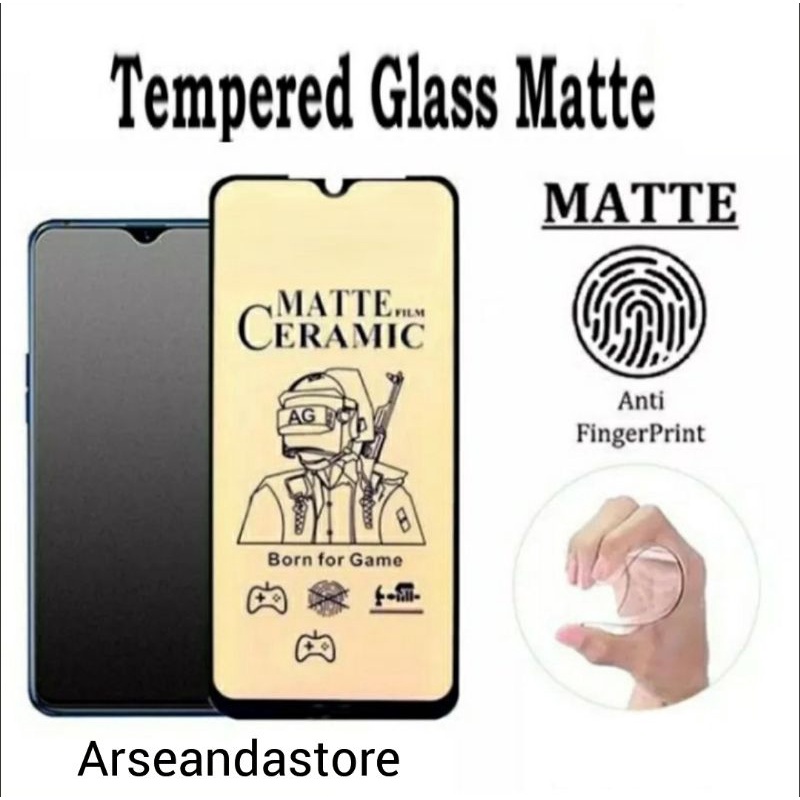 REDMI 9C TERBARU TEMPERED GLASS MATE CERAMICS FLIM ANTI PECAH ANTI MINYAK ANTI LECET 100% (by TA)