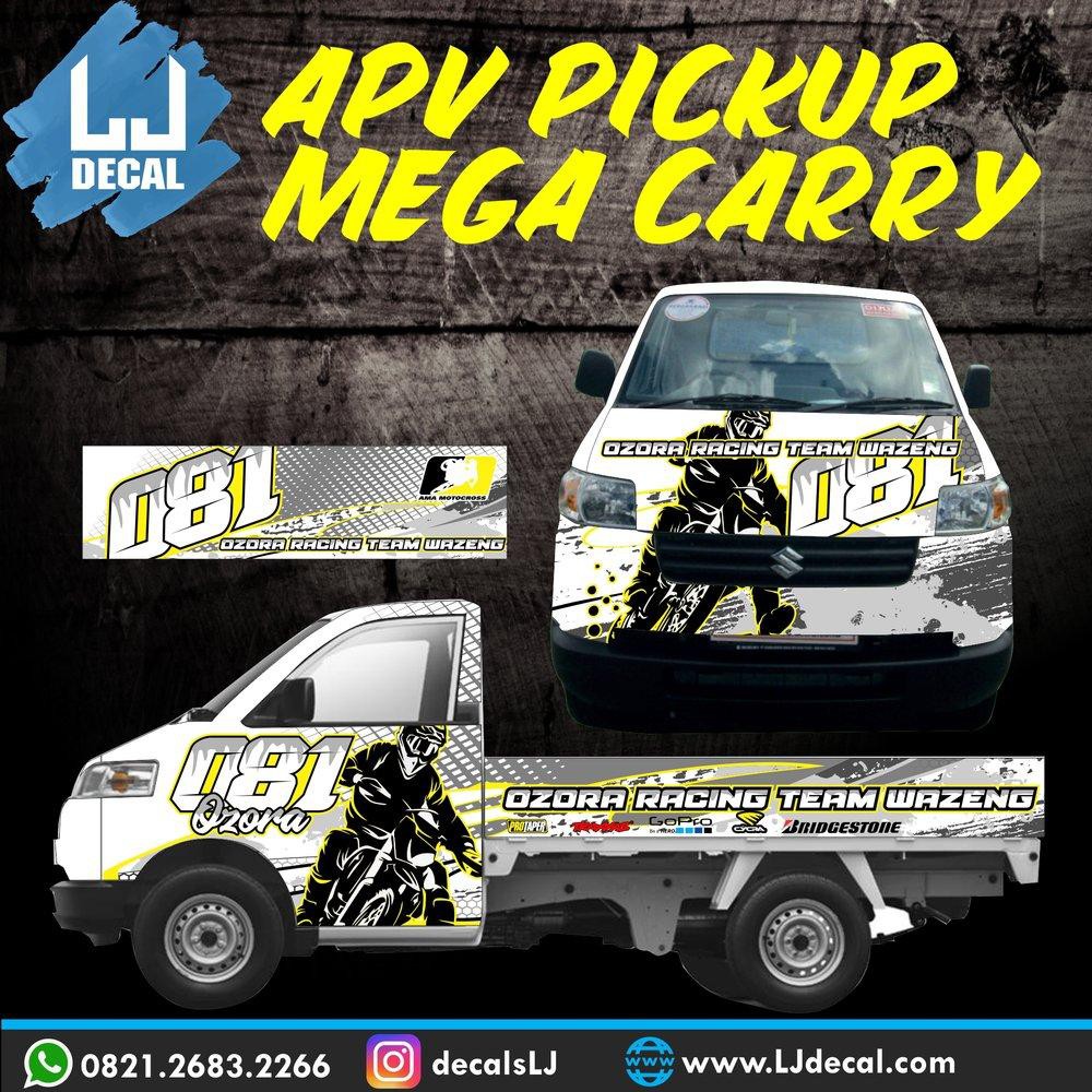 Decal Sticker Pickup Suzuki Apv Mega Carry 081 Spare Part Shopee