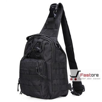 Tas selempang P50 warna HITAM / Tas slempang militer tactical army outdoor dll