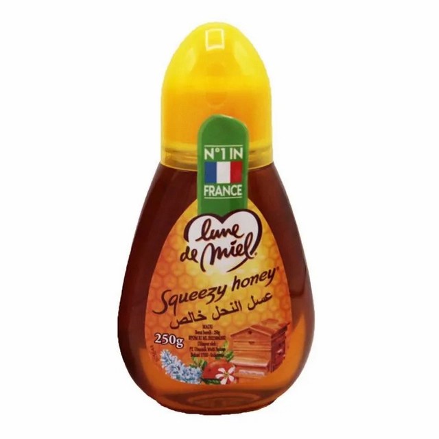 

madu murni natural honey lune de miel squeezy 250