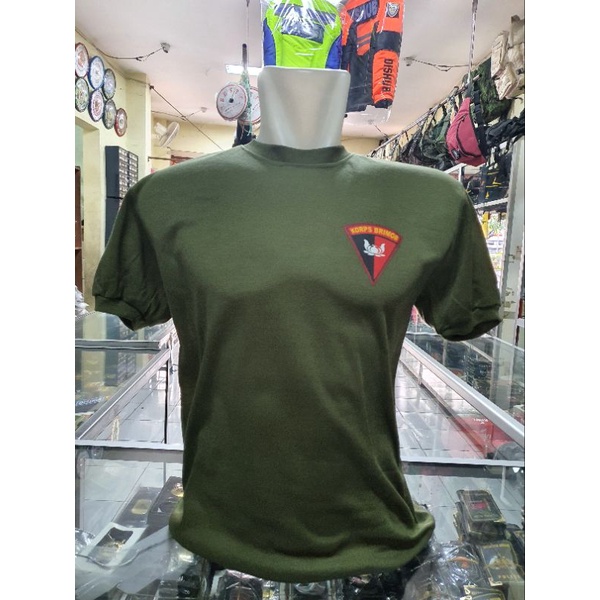 Kaos oblong BRIMOB Kecil  Hijau |Kaos dalaman BRIMOB Hijau lengan pendek|Kaos BRIMOB