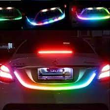 LAMPU LED BAGASI RGB 120CM WATERPROOF 12V UNIVERSAL MOBIL MOTOR 60 LED WARNA WARNI STRIP PANJANG DENGAN MODUL SEIN REM STOP GRADE A+