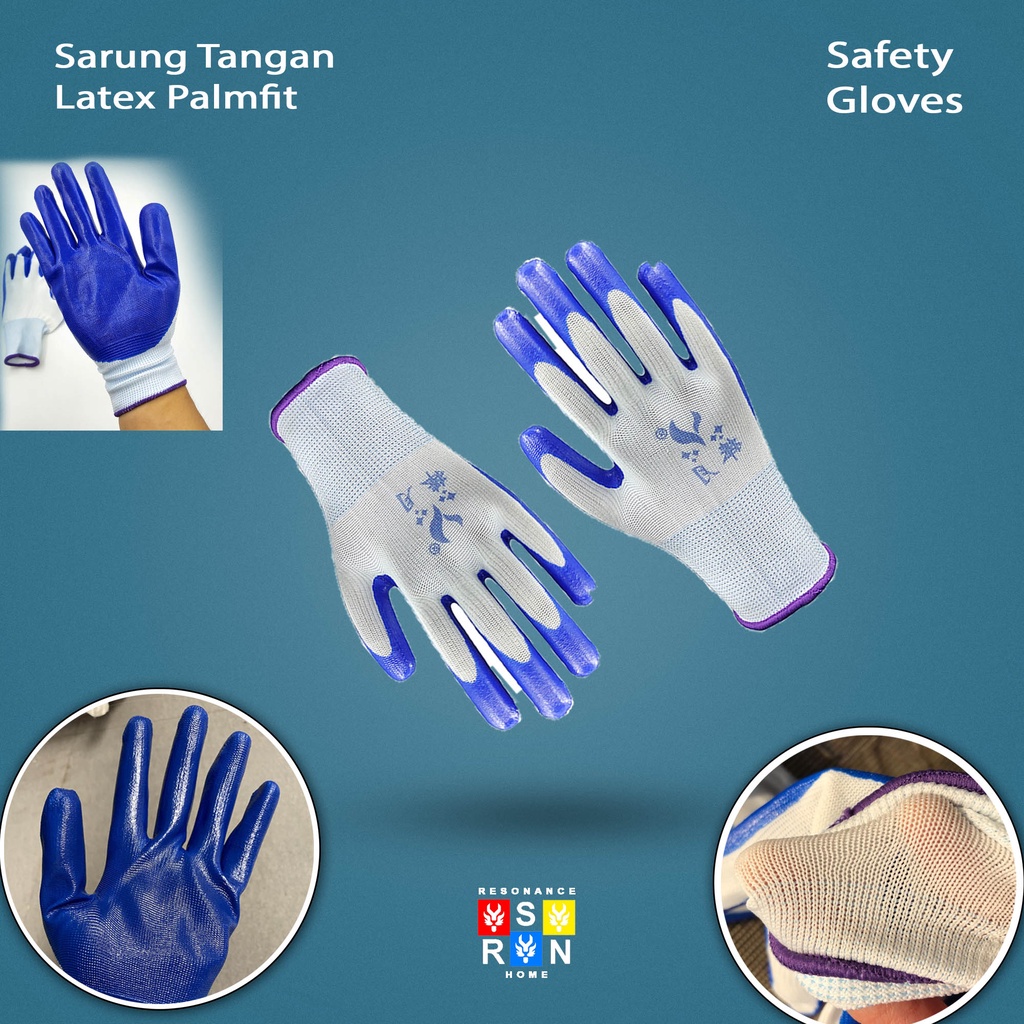 Sarung Tangan Latex Karet Palmfit  | Sarung Tangan Tukang | Sarung Tangan Kerja | Safety Gloves