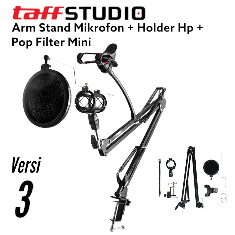 TaffSTUDIO Arm Stand  Mikrofon Professional - NB-35 - Black