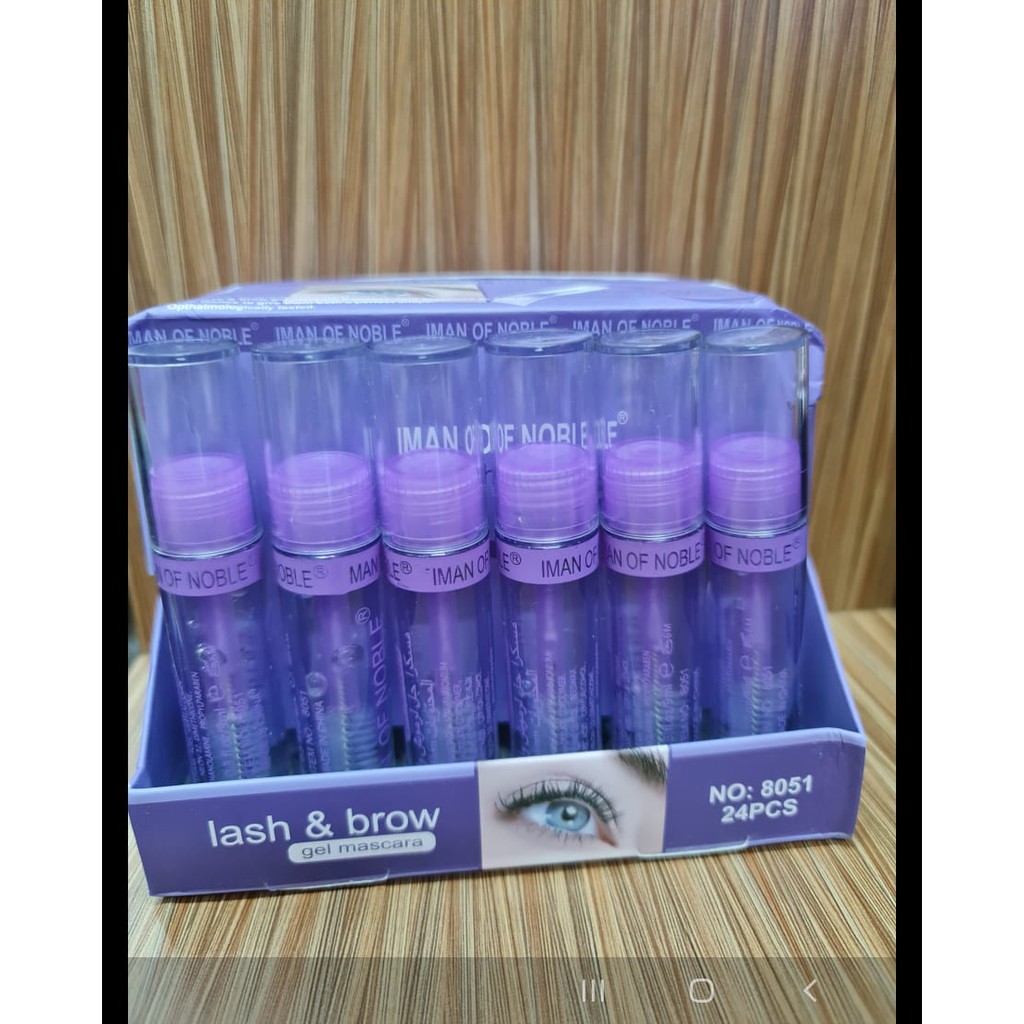 cod termurah lash &amp; brow maskara gel alis dan bulu mata iman off noble