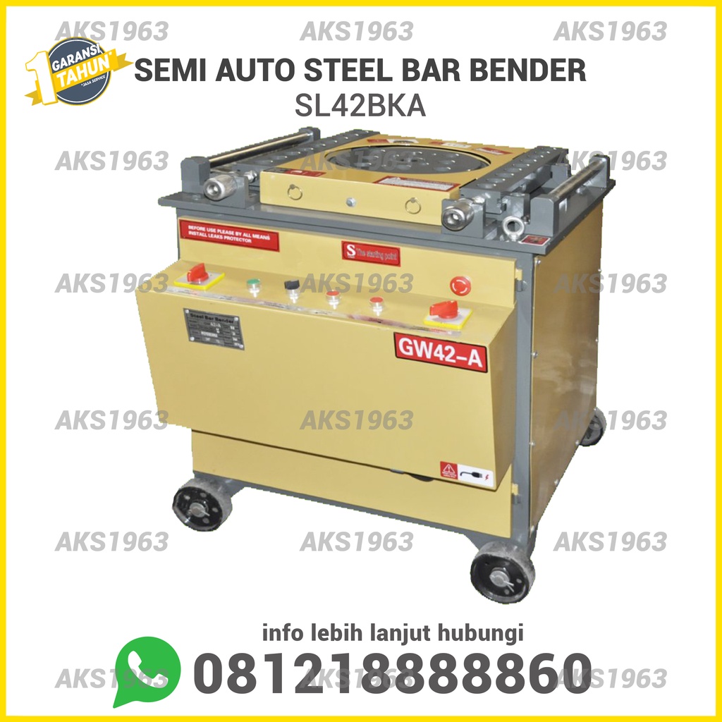 Mesin Penekuk Besi Beton Eser Semi - Automatic 42mm Steel Bar Bender AKS - SL42BKA