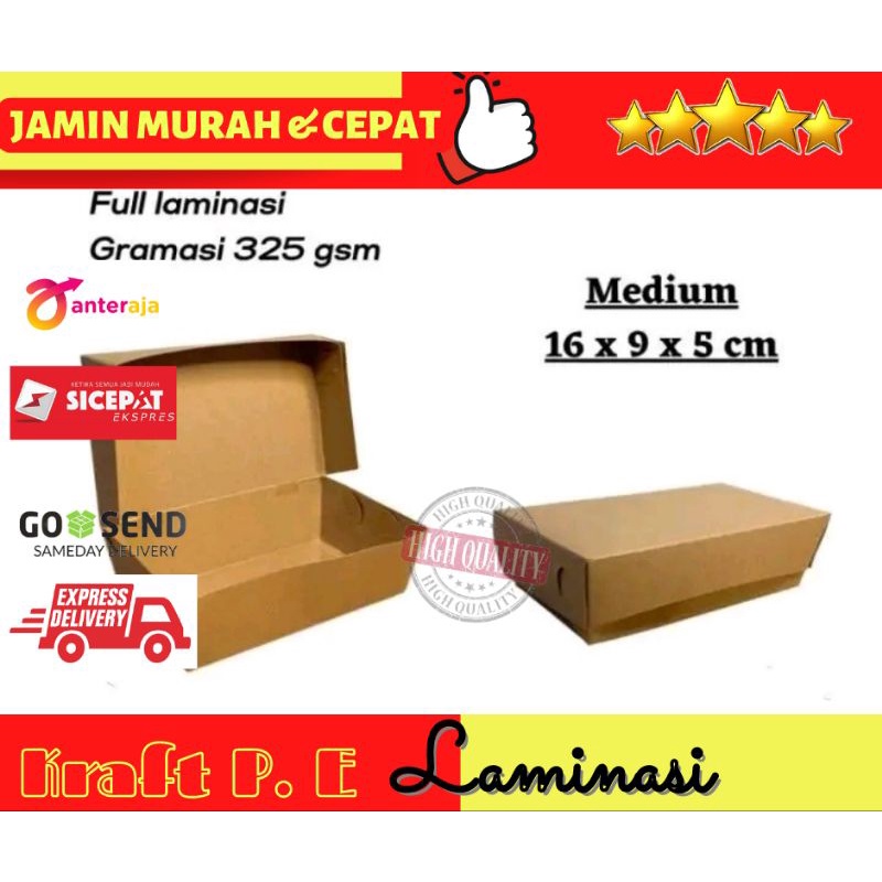 Lunchbox | Box makanan | Box kue | paper rice