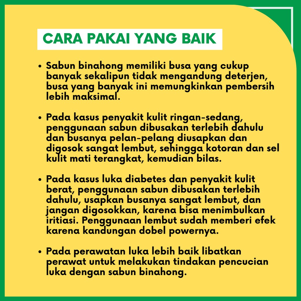 SABUN BINAHONG HERBAL SOAP untuk Gatal Kulit dan Jerawat