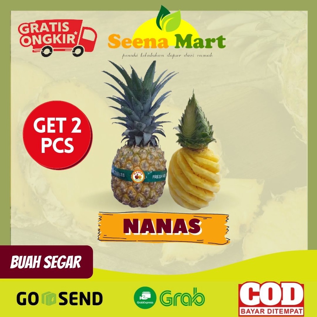 

Nanas Buah Segar Nanas Muda Nanas Kupas 2 Pcs Nanas Segar Buah Petis Nanas Manis