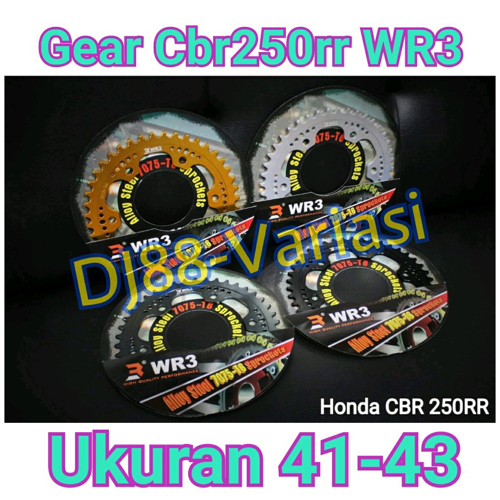 Gear belakang Wr3 cbr 250rr gear cbr 250rr belakang