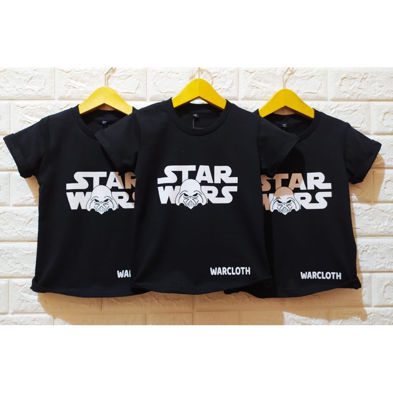 COD Kaos Anak Distro Terbaru STAR WARS Hitam - BAHAN ADEM - TERMURAH