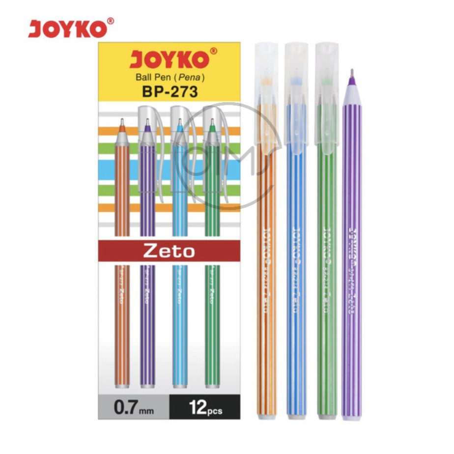 

Ball Pen Pulpen Pena Joyko BP-273 Zeto 0.7 mm 1 Box 12 Pcs