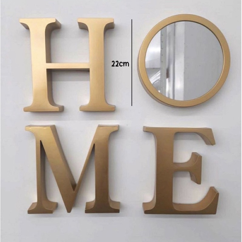 Cermin Hiasan Dinding Home Gold Wall Decor Minimalis Estetik Elegan KHD