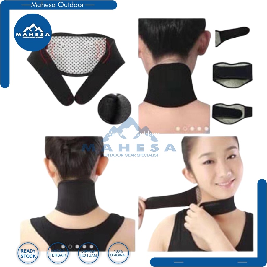 Sabuk Terapi Kesehatan Leher Magnetik Tourmaline