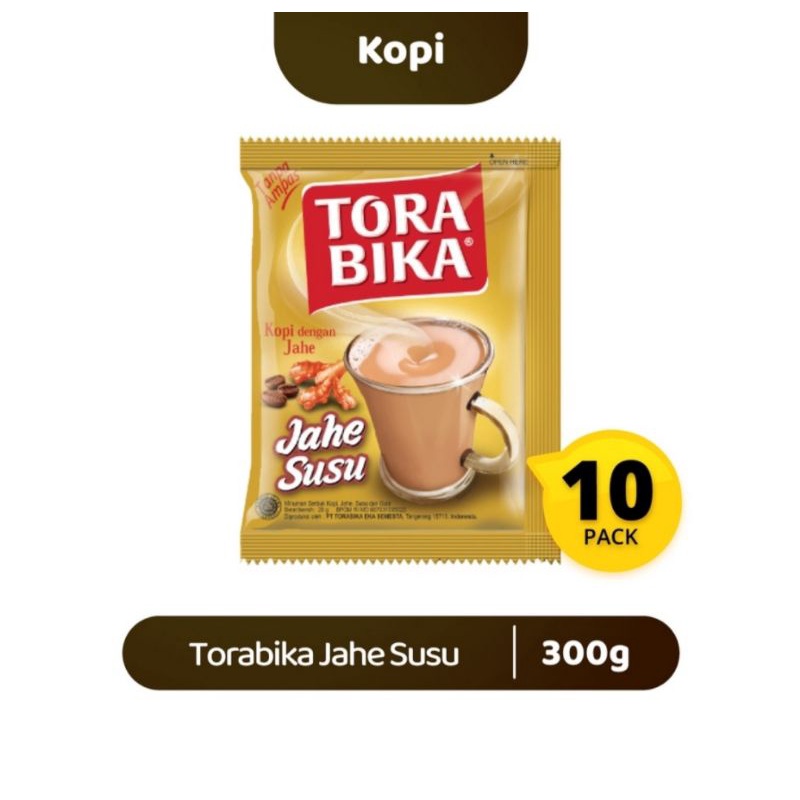 

Tora Bika Jahe Susu instant 10 sachet berat 25 gr