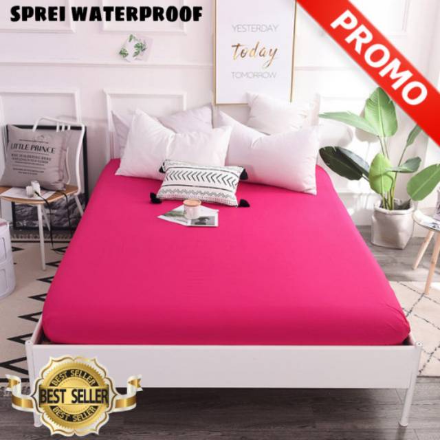 Sprei waterproof tinggi 35cm sprei anti air sprei anti ompol berkualitas