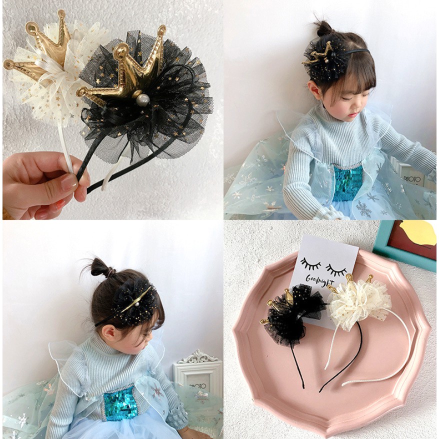 Bando Anak / Bandana Anak / Headband Anak / Bando Mahkota Ella