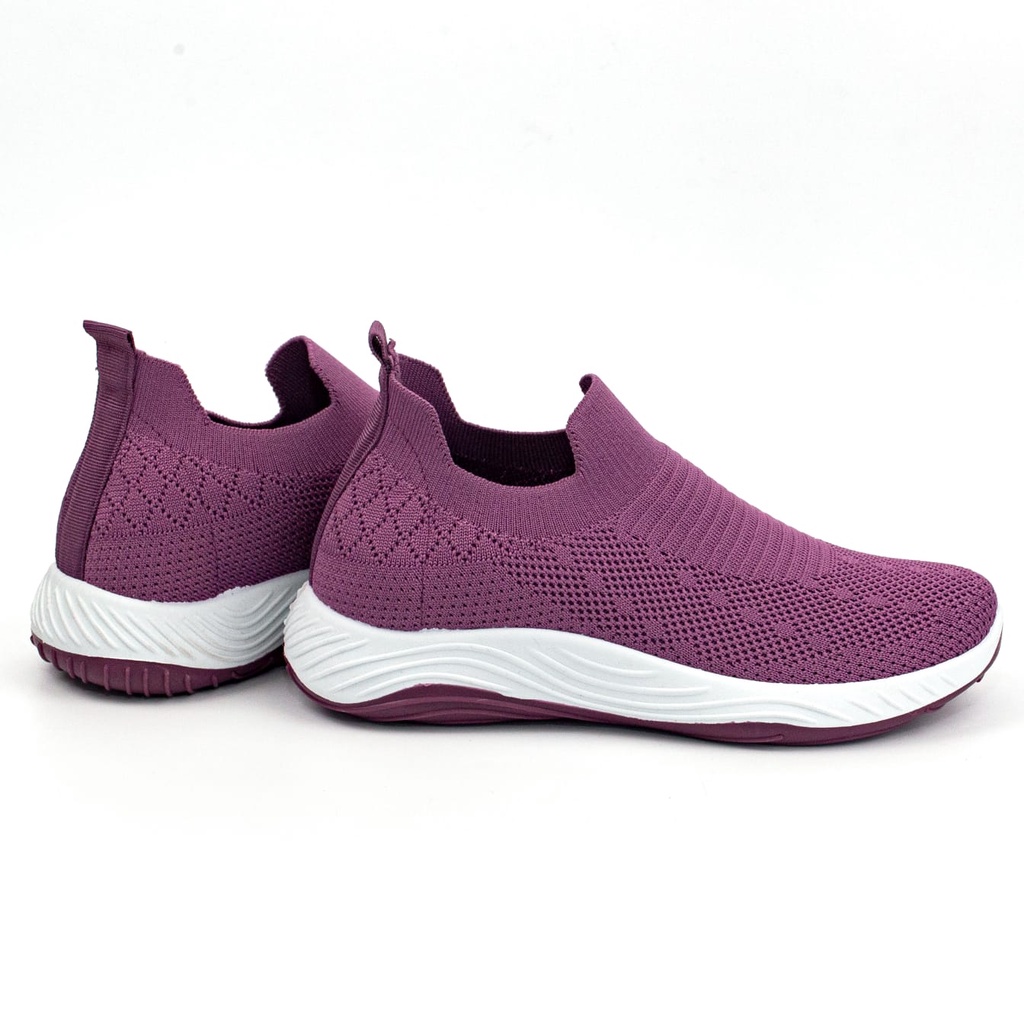 Slip On Sepatu Wanita Sports Shoes Olahraga Cewek Shoes Bahan Canvas Terkini A3070