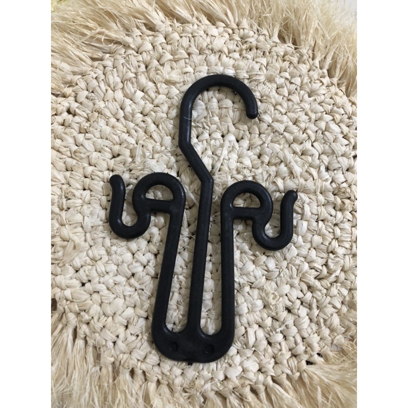 (Hanger SLOP) kastok sandal SLOP & jepit, 3in1-Hitam