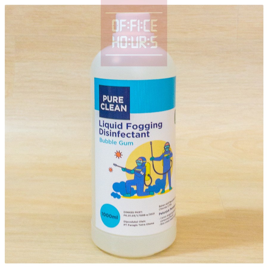 Hot Fogging Liquid Disinfektan Pure Clean 1L Food Grade Disinfectant