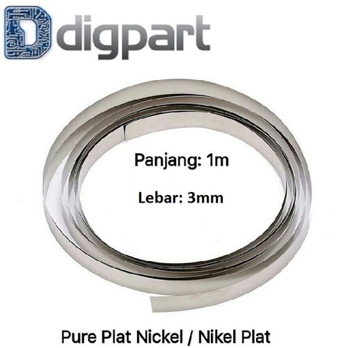 Pure nickel plat 3mm for baterai 18650 nikel plat solder