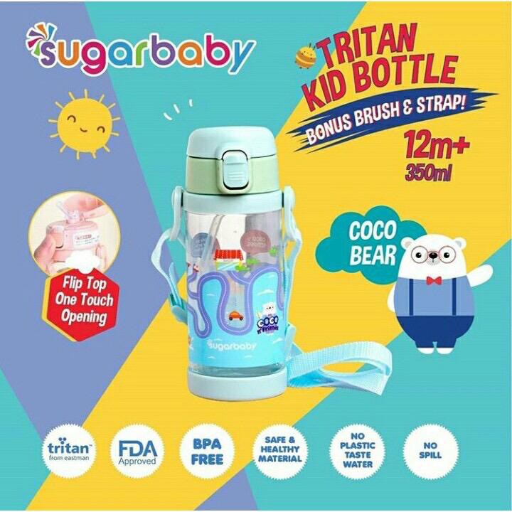 Botol Sugar Baby SugarBaby Tritan Sippy Star, Rabbit, 2in1, Kid Bottle BOTOL MINUM ANAK MURAH