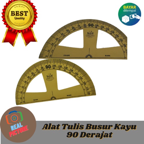 

Alat Tulis Busur Kayu Siku-Siku 90 Derajat