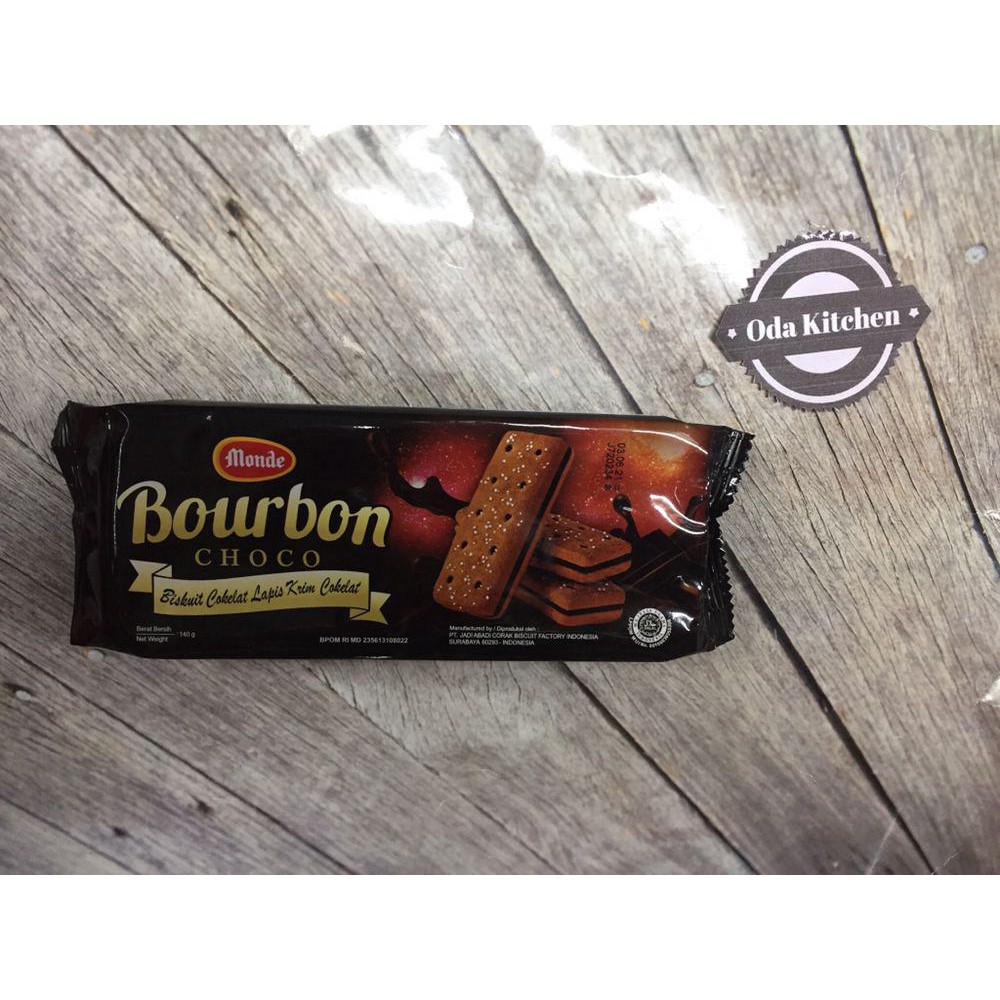 MONDE BISCUIT BISKUIT BOURBON CHOCO COKLAT 140GR