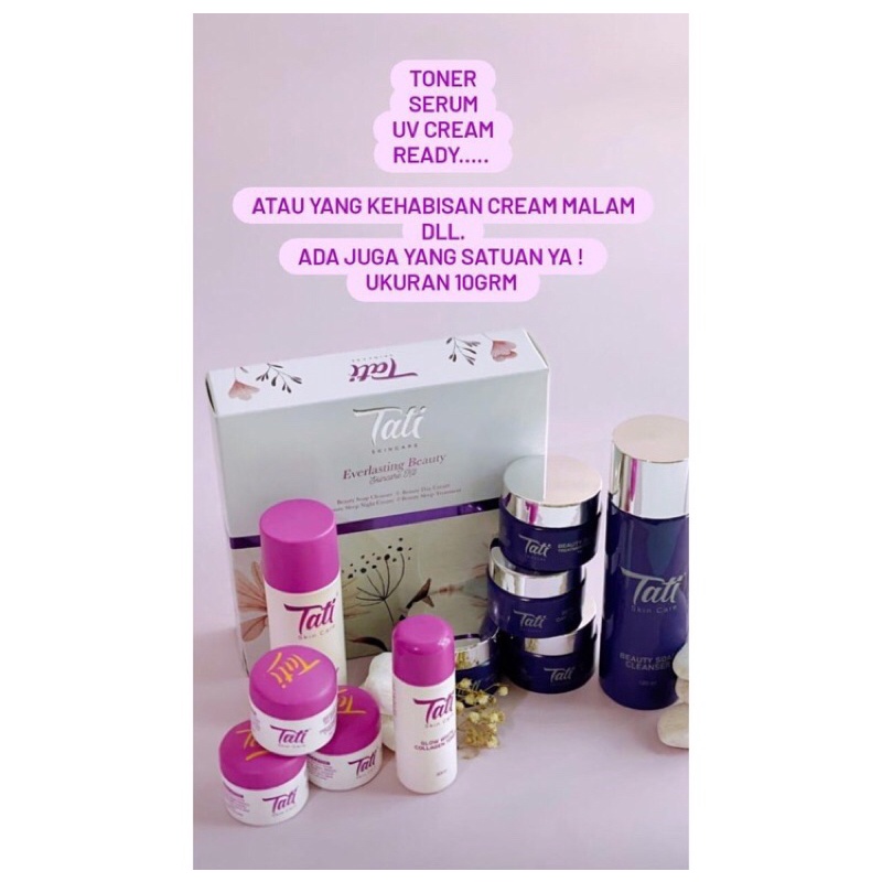 Loose item tati skincare ( eceran tati skincare uv cream, night cream treatment cream, day cream)