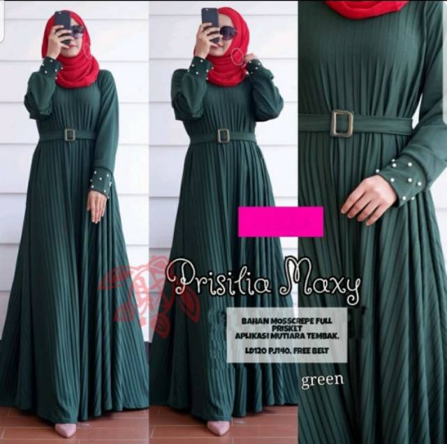 MAXI PRISILIA PLISKET 4 warna