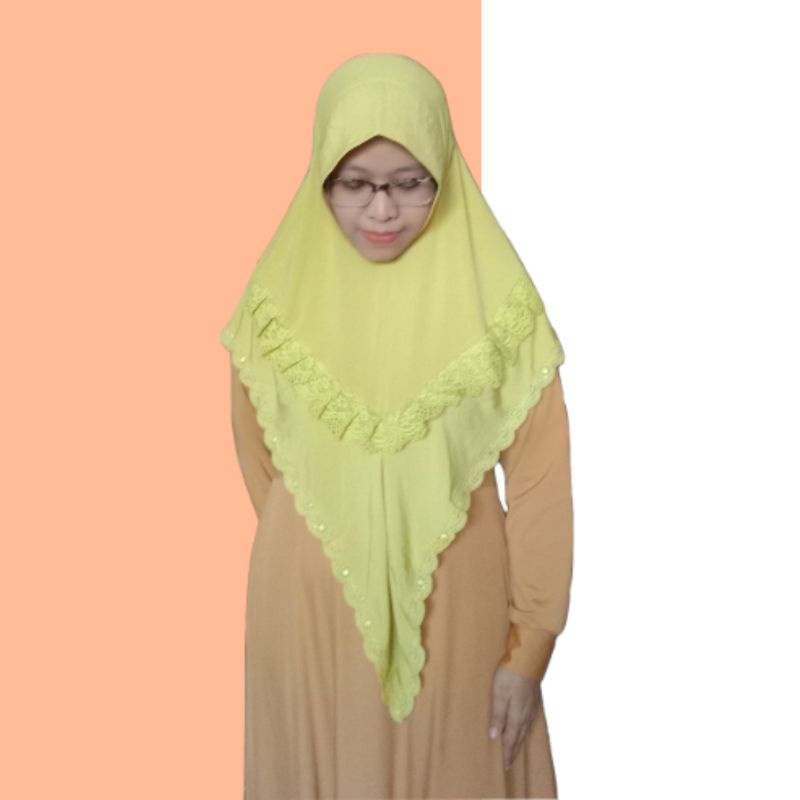 azzora jilbab hijab simpel dua delapan kerudung khimar instan bahan jersey adem dewasa ibu terbaru m