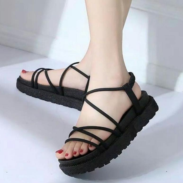 LB.30My22ᵀ– SANDAL KARET JELLY GLADIATOR TALI SILANG MOREGO 36-40