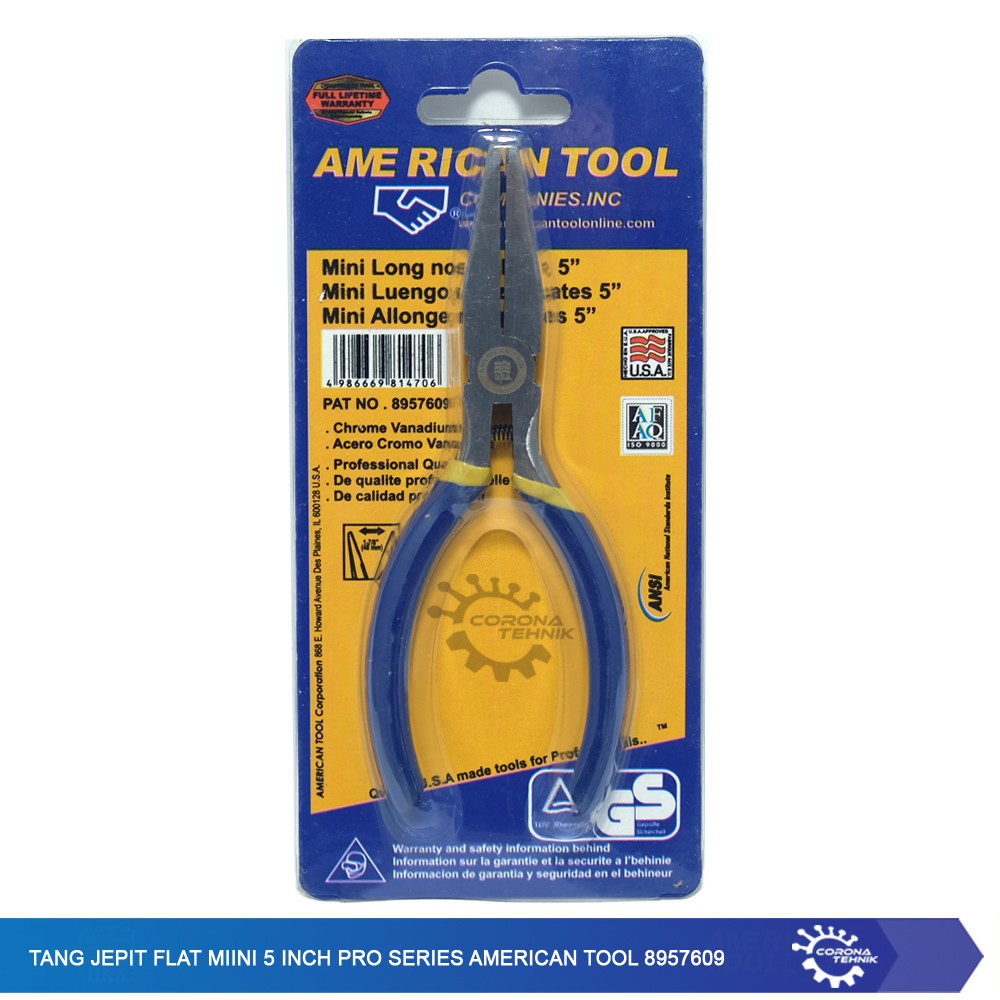 Tang Jepit Flat Mini 5 Inch Pro Series American Tool 8957609