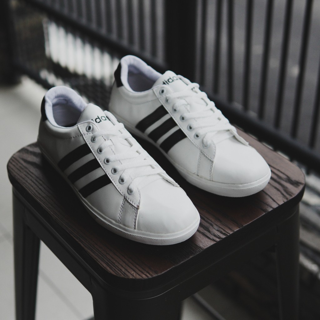 COD !! SNEAKERS PRIA ADIDAS NEO DERBY PUTIH / SEPATU CASUAL KETS BERTALI / SEPATU MURAH TRENDY KEREN