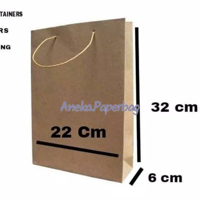 

MINIMAL BELI 20 PCS!!!!Tas Kertas Paperbag Souvenir Tas Belanja Folio UK 22 x 6 x 32 cm Best Seller