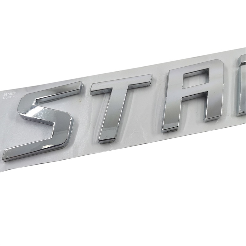 1pc Stiker Emblem Logo STAREX Bahan ABS Krom Untuk Bagasi Belakang Mobil HYUNDAI STAREX