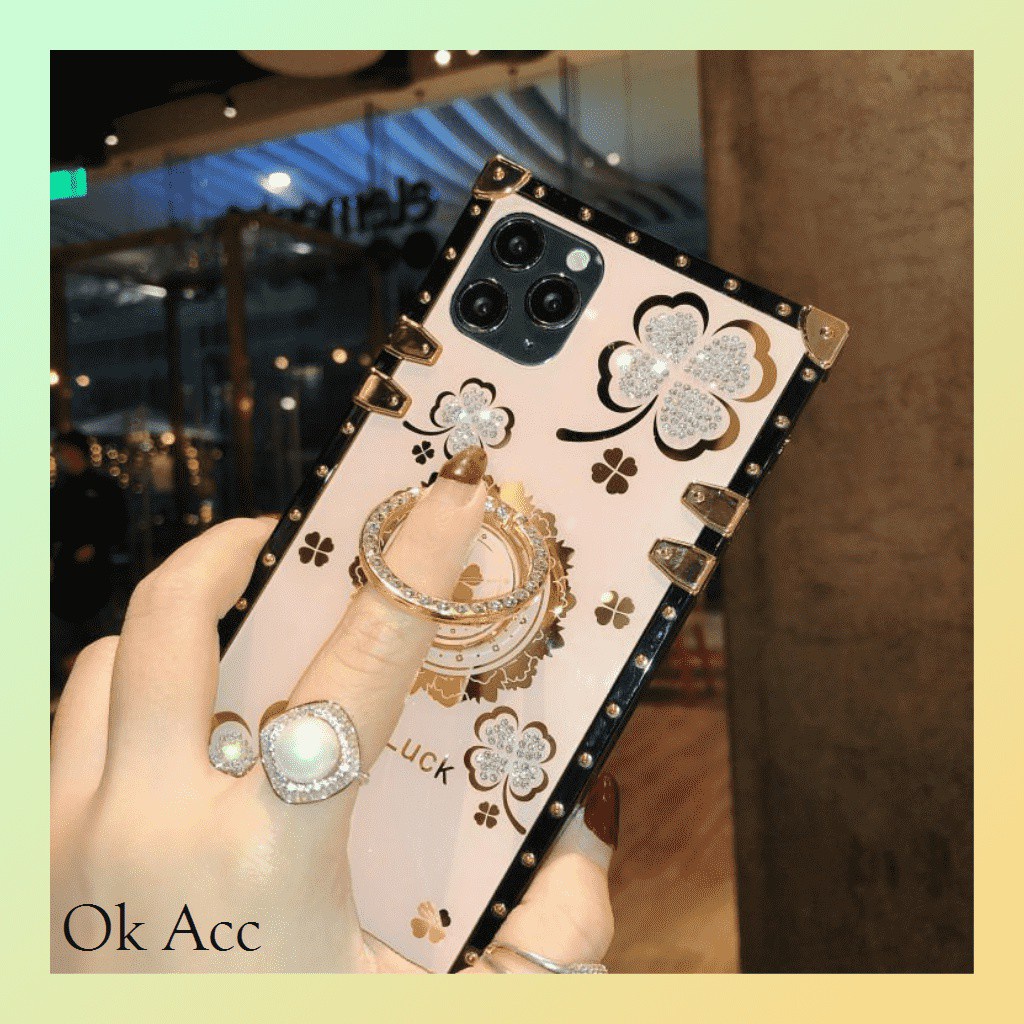 Back case LV + ring stand Iphone 6 6S 6+ 6S+ 7 8 SE 7+ 8+ X Xs Xr Xs Max 11 Pro 12,OPPO RENO 4F FH09