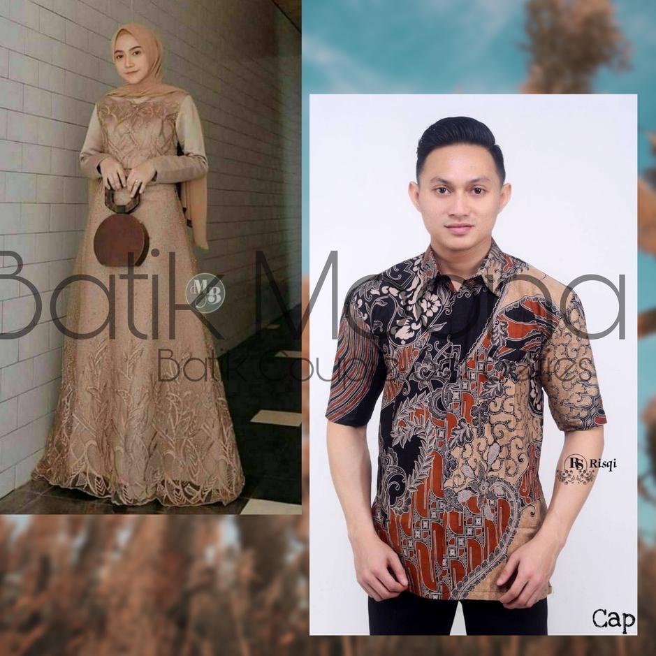 COG.27Jn22e - BAJU COUPLE GAMIS BROKAT BUSUI AURA GOWN GAUN PESTA JUMBO L XL XXL 3XL KEMEJAVIRAL PAS