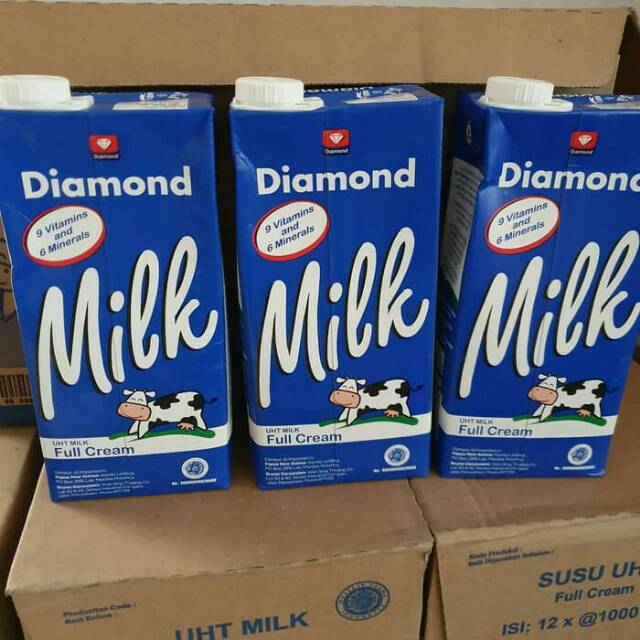 

Susu UHT Diamond full cream 1 liter Satuan