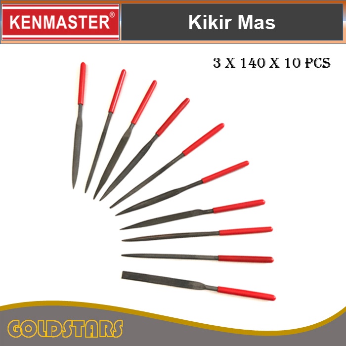 Kikir Mas 10 pcs Kenmaster Alat Kikir Mas Steel Needle Files